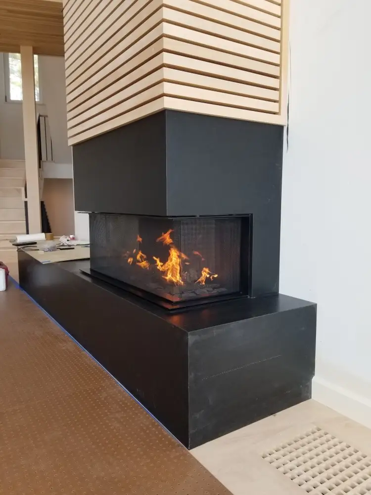A Fallon's Home & Hearth indoor installation