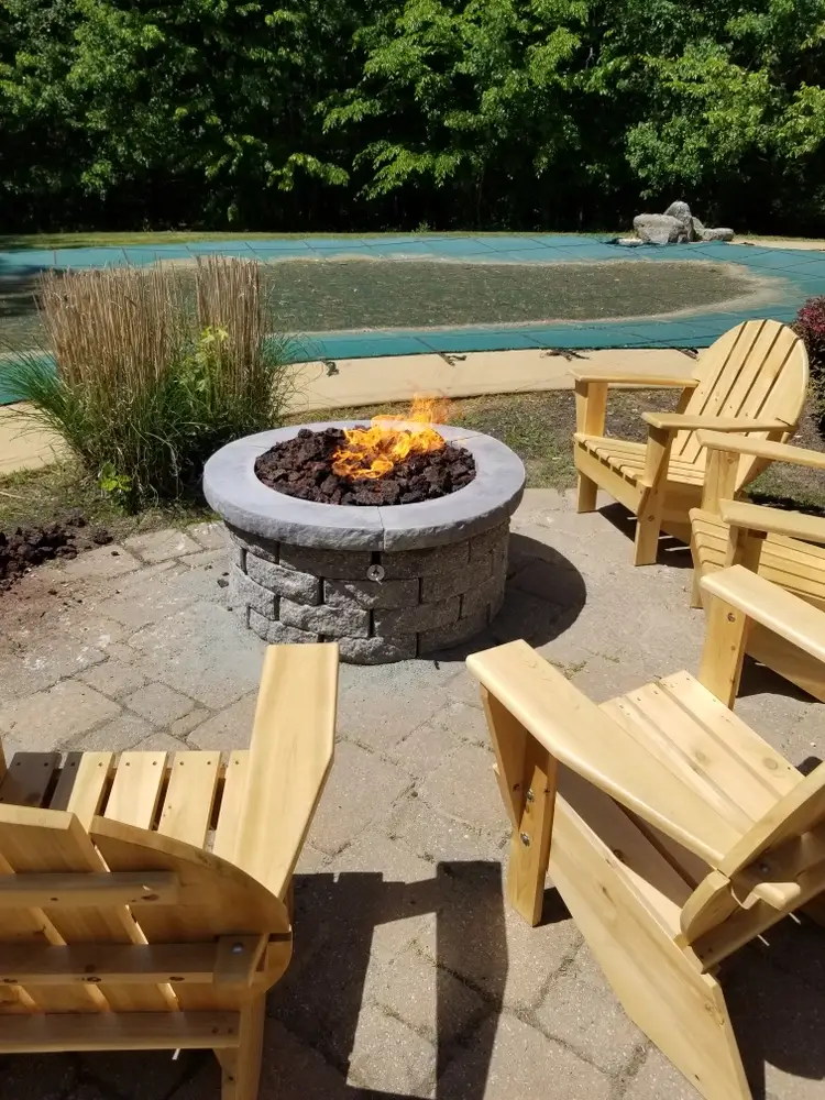 A Fallon's Home & Hearth outdoor installation