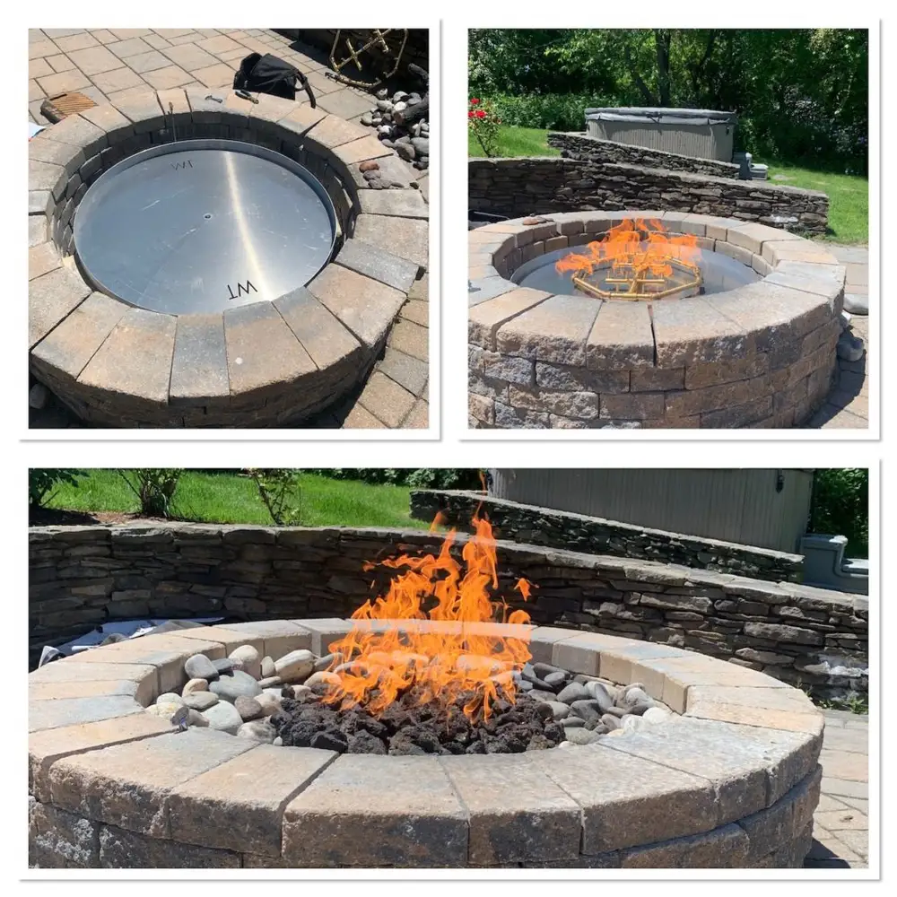A Fallon's Home & Hearth outdoor installation
