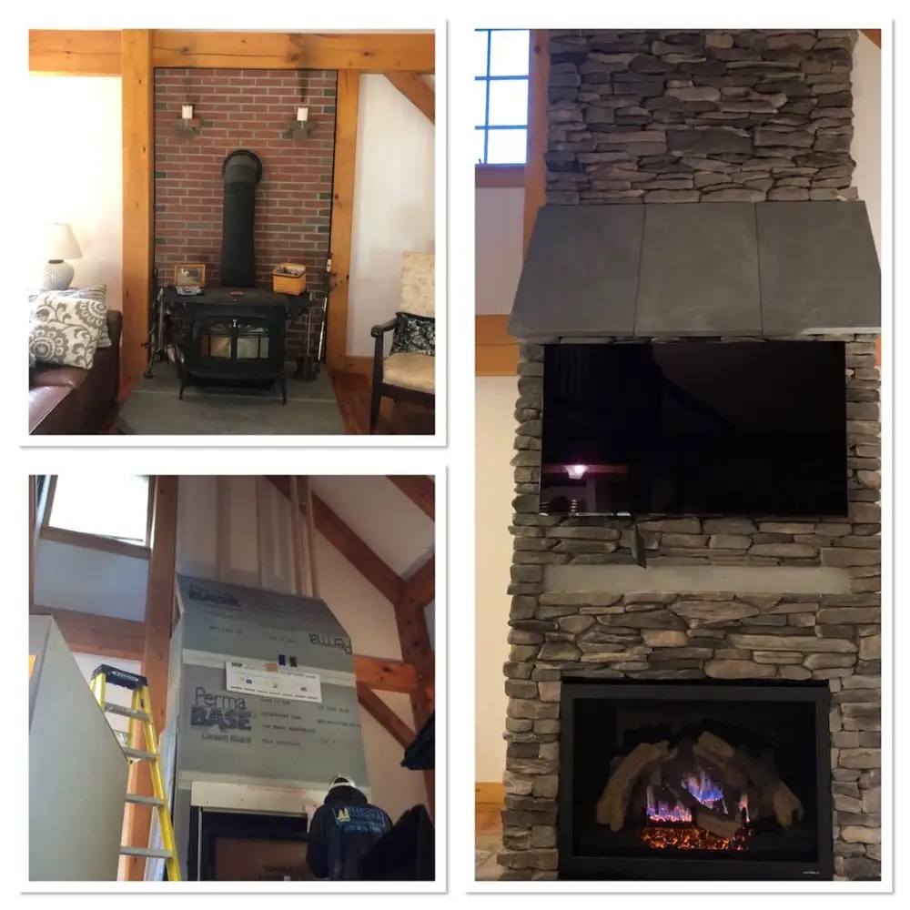 A Fallon's Home & Hearth indoor installation