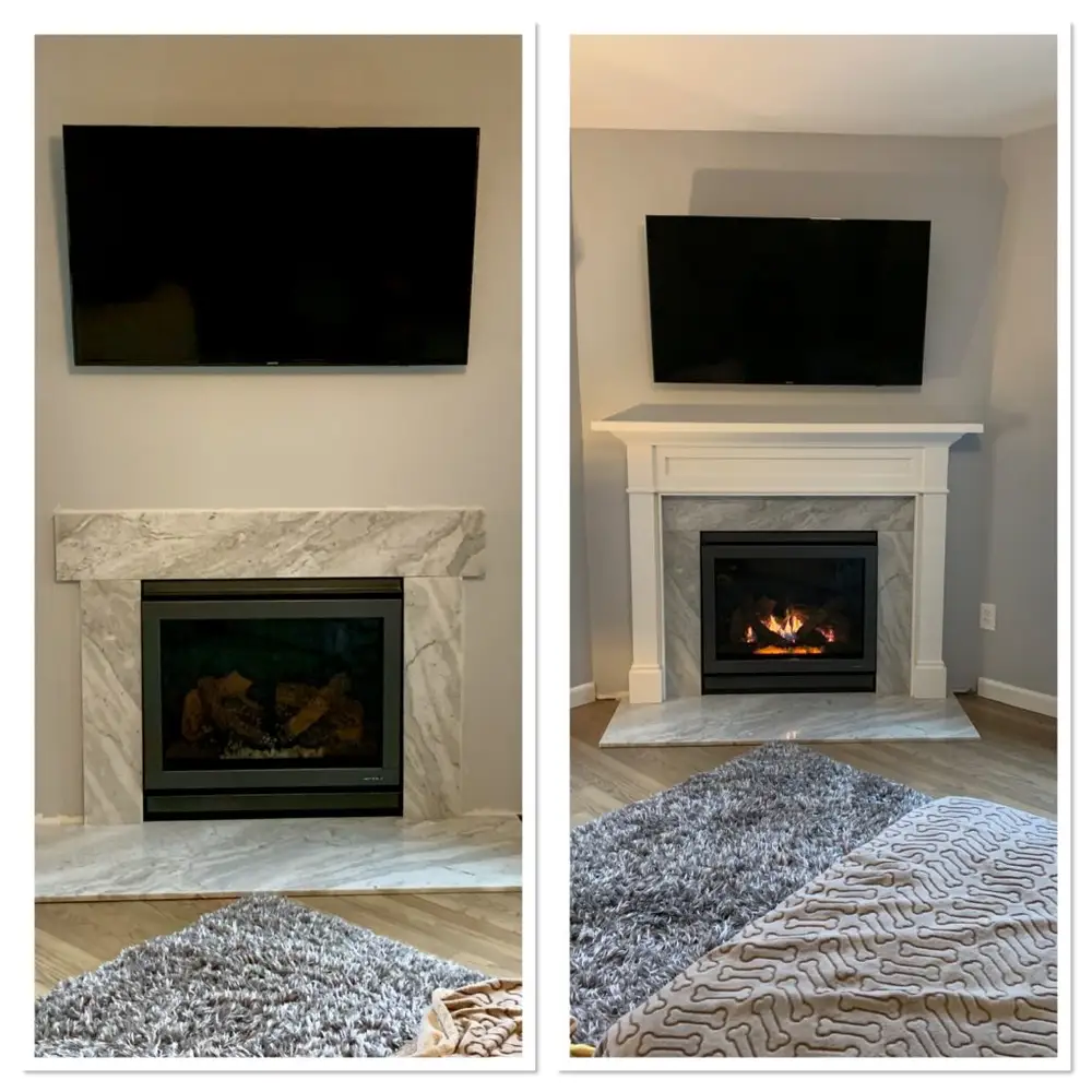 A Fallon's Home & Hearth indoor installation