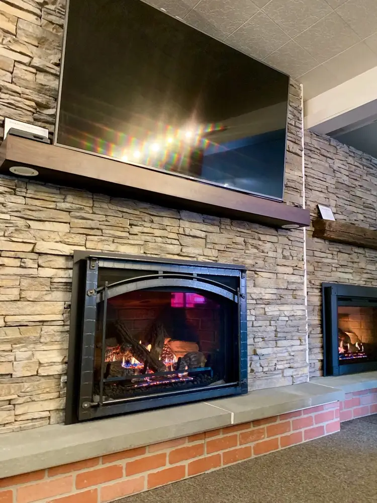 A Fallon's Home & Hearth indoor installation