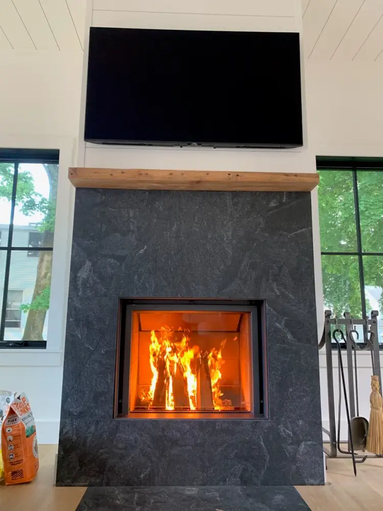 A Fallon's Home & Hearth indoor installation