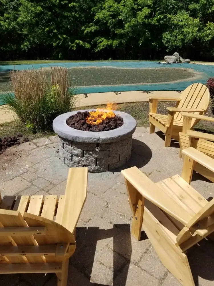 A Fallon's Home & Hearth outdoor installation
