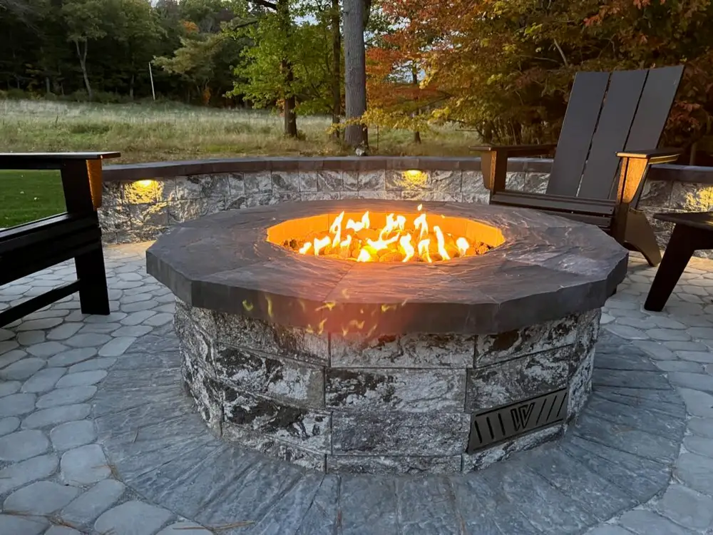 A Fallon's Home & Hearth outdoor installation
